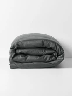 Halo Organic Sateen Quilt Cover - Shadow -Household Items Discount halo organic sateen quilt cover shadow rolled