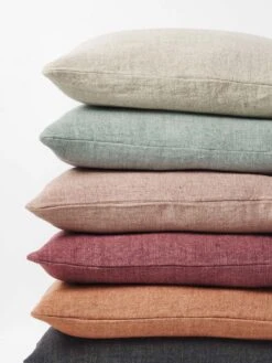 Heavy Linen Cushion - Lotus 9 Heavy Linen Cushion - Lotus -Household Items Discount heavy linen cushion 55cm stack5