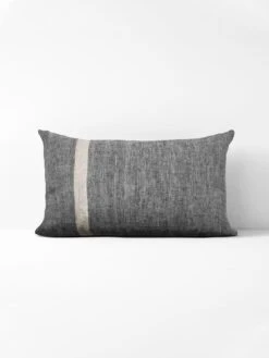 Herringbone Rectangle Cushion - Charcoal