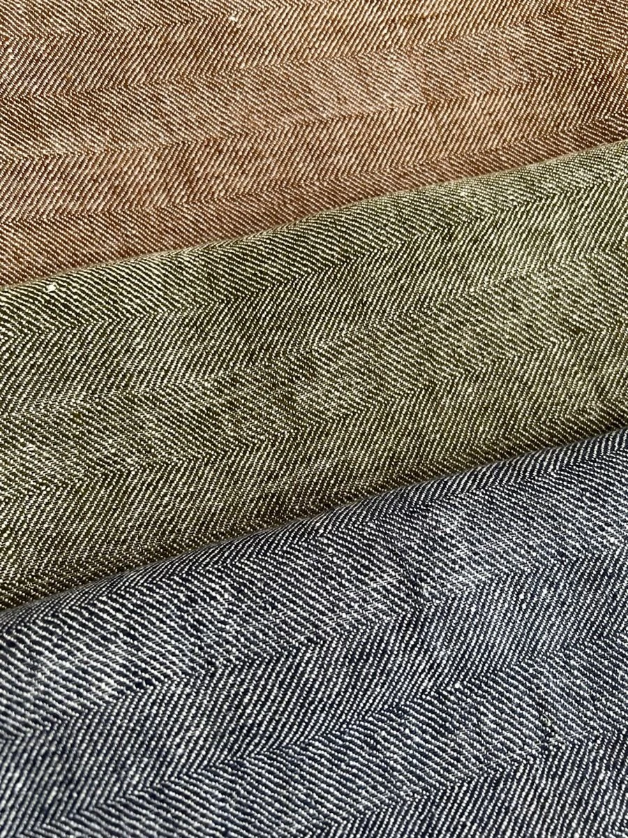 Herringbone Rectangle Cushion - Khaki 4 Herringbone Rectangle Cushion - Khaki - Image 2