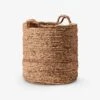 Adaline Waterhyacinth Basket - Medium -Household Items Discount inartisan adaline waterhyacinth basket natural medium