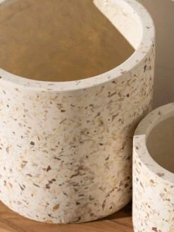 Shell Planter - Small 8 Shell Planter - Small -Household Items Discount inartisan arjen lightweight shell finish cynlindrical pots 2 1