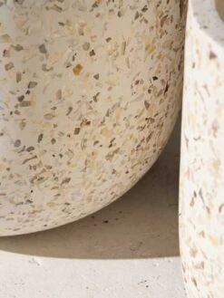 Inken Lightweight Shell Pot - Small -Household Items Discount inartisan inken lightweight shell finish curved pots 3 1