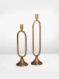 Jacobsen Taper Brass Candlestand - Small 9 Jacobsen Taper Brass Candlestand - Small -Household Items Discount indigo love jacobsen taper candle stands brass