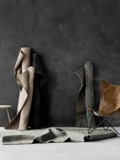 Herringbone Rug - Black -Household Items Discount jute rugs w18