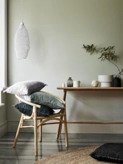 Vintage Linen Fringe Rectangle Cushion - Limestone -Household Items Discount linen fringe cushions lilac limestone black 2 1