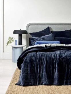 Luxury Velvet European Pillowcase - Slate 6 Luxury Velvet European Pillowcase - Slate -Household Items Discount luxury velvet bed cover slate 2