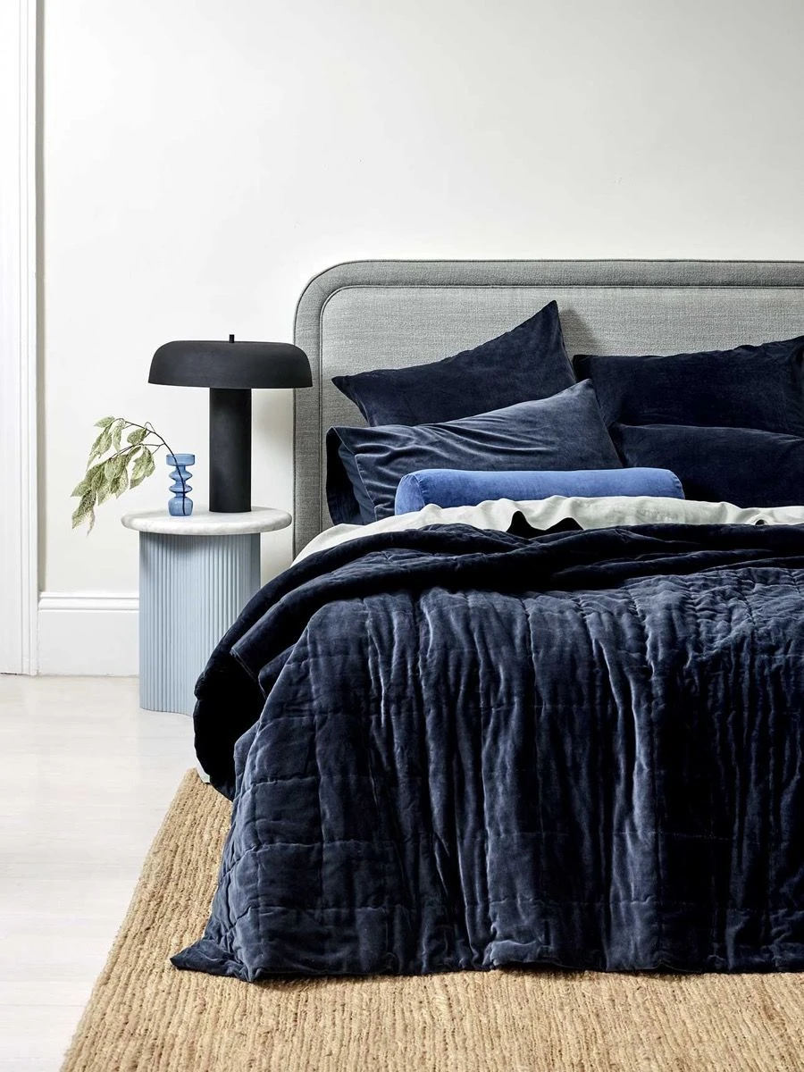 Luxury Velvet European Pillowcase - Slate 4 Luxury Velvet European Pillowcase - Slate - Image 2