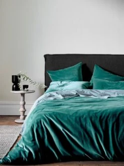Luxury Velvet Cushion - Forest Night -Household Items Discount luxury velvet bedlinen forest night 6