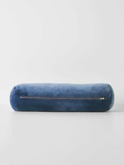 Luxury Velvet Bolster - Bijou Blue -Household Items Discount luxury velvet bolster cushion bijou blue 2 1