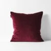 Luxury Velvet Cushion - Merlot -Household Items Discount luxury velvet cushion merlot