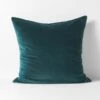 Luxury Velvet European Pillowcase - Indian Teal -Household Items Discount luxury velvet european pillowcase indian teal