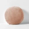 Luxury Velvet 55cm Round Cushion - Rosewater -Household Items Discount luxury velvet round cushion rosewater
