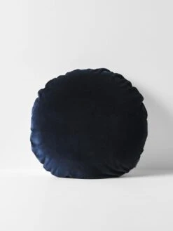 Luxury Velvet 55cm Round Cushion - Slate