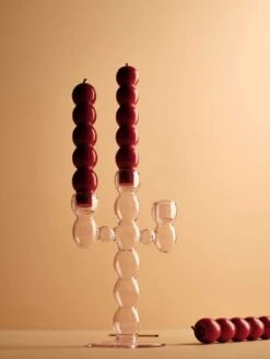 Grand Volute Candle Holder - Pink 13 Grand Volute Candle Holder - Pink -Household Items Discount maison balzac grande volute candleholder pink 7