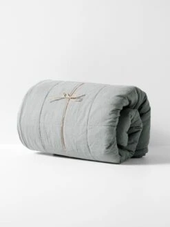 Maison Vintage Coverlet - Limestone 8 Maison Vintage Coverlet - Limestone -Household Items Discount maison vintage bedcover limestone rolled