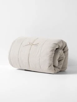 Maison Vintage Coverlet - Natural 9 Maison Vintage Coverlet - Natural -Household Items Discount maison vintage bedcover natural rolled