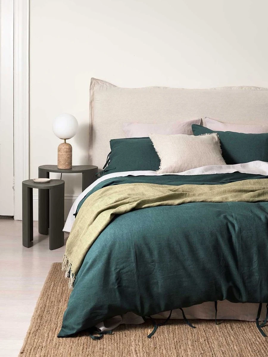 Maison Vintage Quilt Cover - Indian Teal