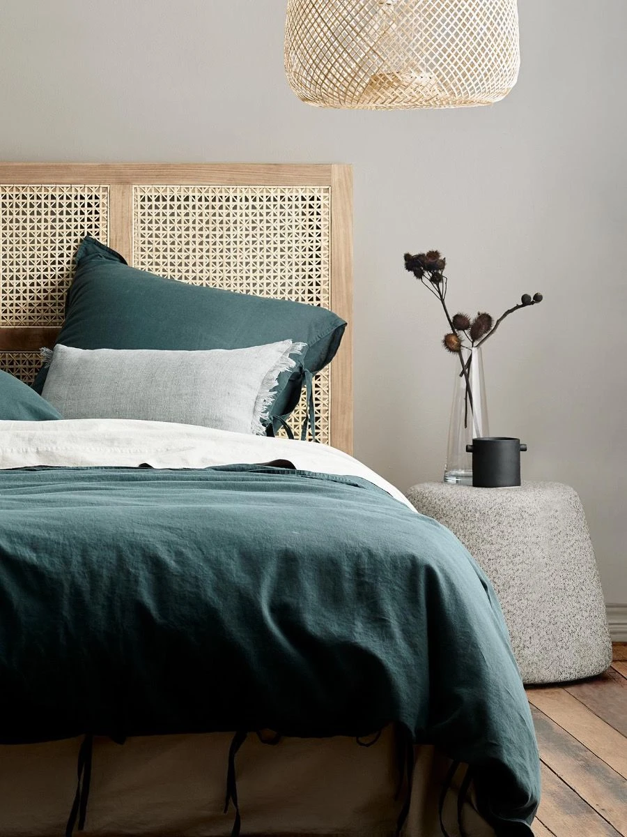 Maison Vintage European Pillowcase - Indian Teal - Image 3