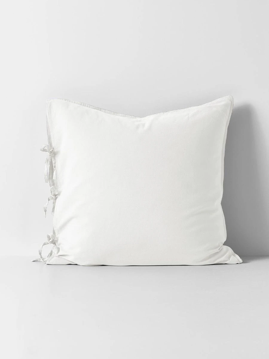 Maison Vintage European Pillowcase - White