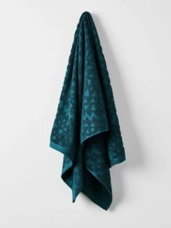 Maya Bath Towel Set - Indian Teal -Household Items Discount maya bath towel indian teal