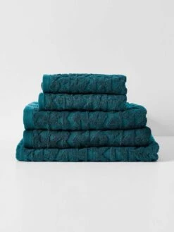 Maya Bath Towel Set - Indian Teal