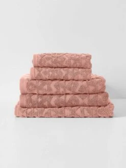 Maya Bath Towel Set - Clay