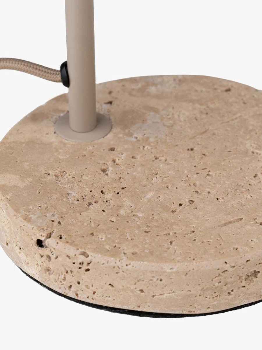 Mintu Desk Lamp - Taupe Travertine 5 Mintu Desk Lamp - Taupe Travertine - Image 3
