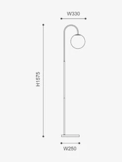 Mintu Floor Lamp - Travertine -Household Items Discount mayfield mintu floor lamp dimensions 1