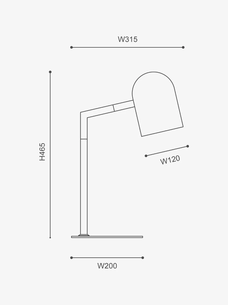 Pia Desk Lamp - Brass 6 Pia Desk Lamp - Brass - Image 4