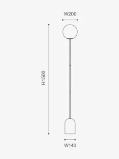 Soren Floor Lamp - Travertine -Household Items Discount mayfield soren floor lamp dimensions