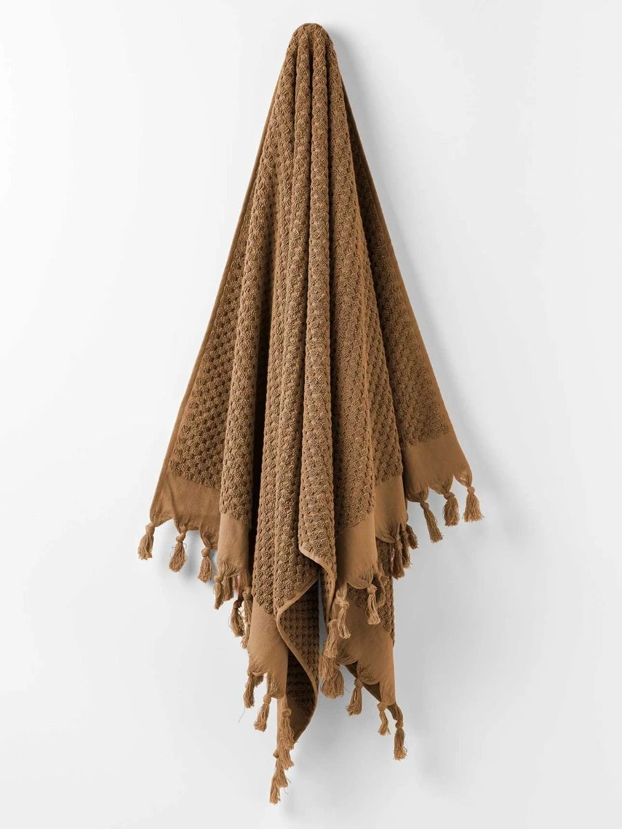 Milos Bath Towel - Caramel 3 Milos Bath Towel - Caramel