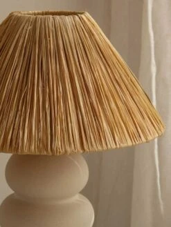 Sofia Raffia Table Lamp -Household Items Discount paola joy sofia raffia lamp 5