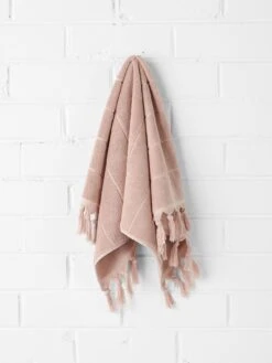 Paros Hand Towel - Pink Clay