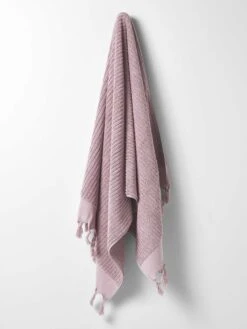 Paros Rib Bath Towel - Lilac