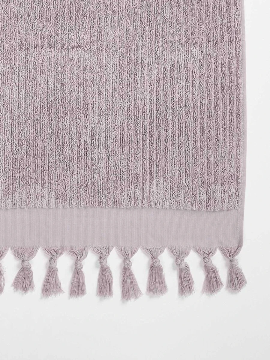 Paros Rib Bath Sheet - Lilac 6 Paros Rib Bath Sheet - Lilac - Image 4