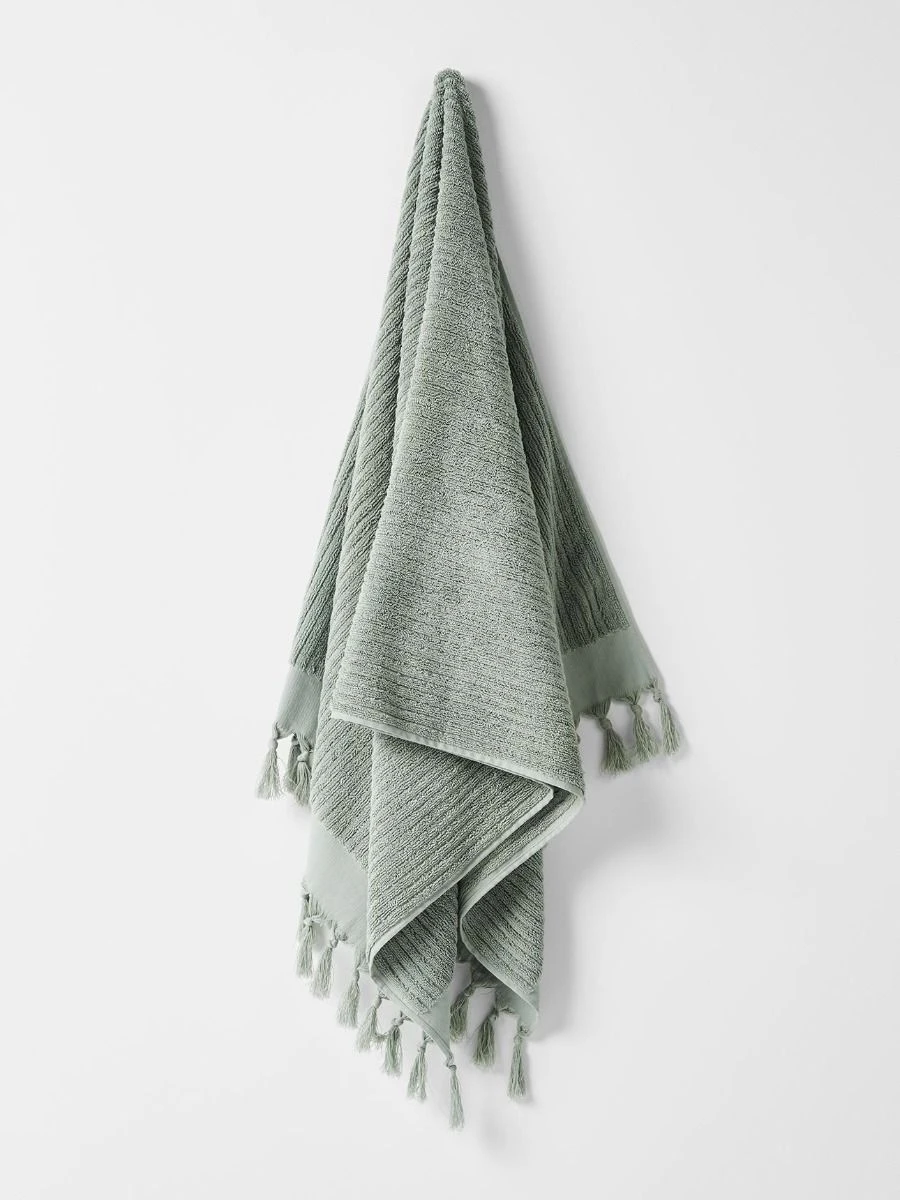 Paros Rib Bath Towel Set - Sage 4 Paros Rib Bath Towel Set - Sage - Image 2