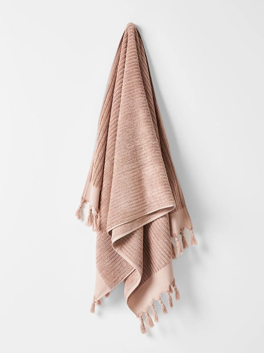 Paros Rib Bath Towel - Shell 3 Paros Rib Bath Towel - Shell