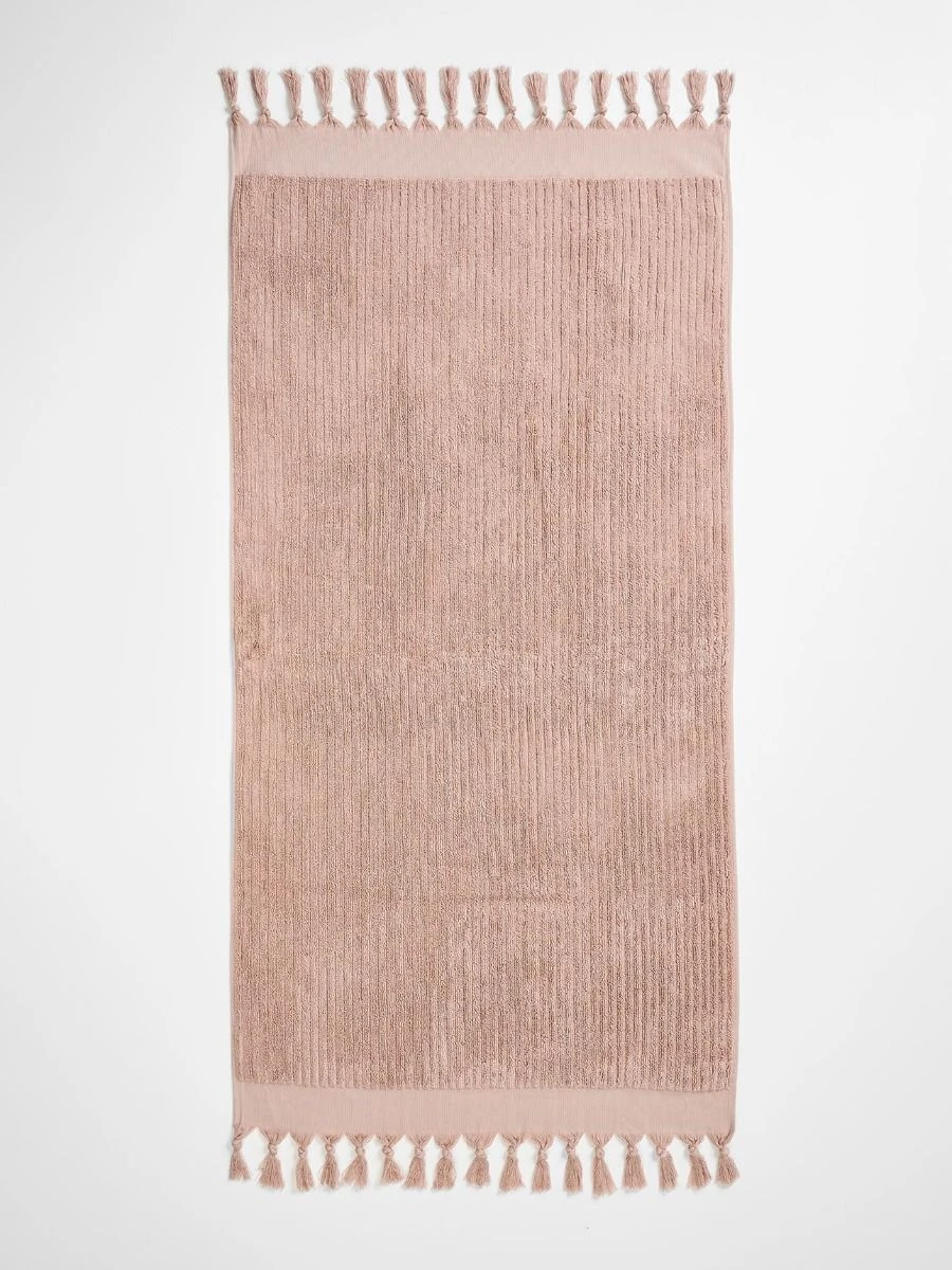 Paros Rib Bath Towel - Shell 4 Paros Rib Bath Towel - Shell - Image 2