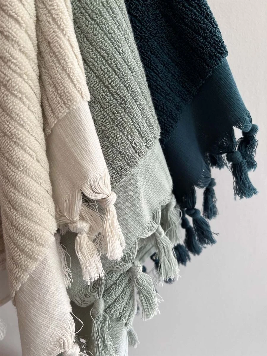 Paros Rib Bath Towel Set - Sage 7 Paros Rib Bath Towel Set - Sage - Image 5