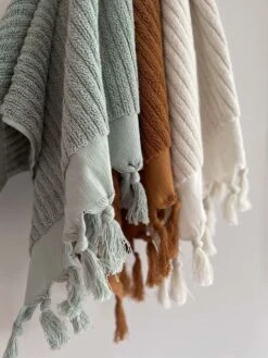 Paros Rib Bath Sheet - Sage 12 Paros Rib Bath Sheet - Sage -Household Items Discount paros rib bath towels detail 3