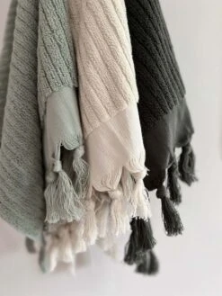 Paros Rib Hand Towel - Olive Night 11 Paros Rib Hand Towel - Olive Night -Household Items Discount paros rib bath towels detail 4 1