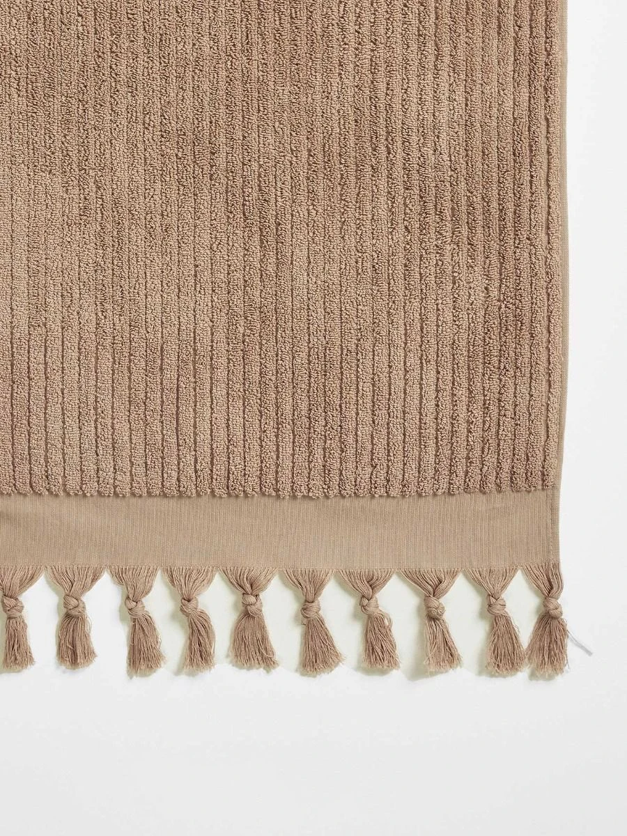 Paros Rib Bath Sheet - Clay 5 Paros Rib Bath Sheet - Clay - Image 3