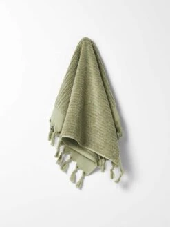 Paros Rib Hand Towel - Fennel