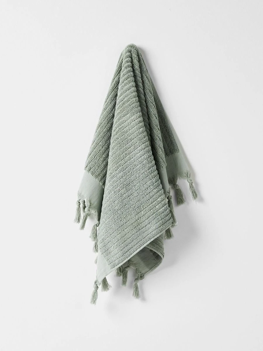 Paros Rib Bath Towel Set - Sage 5 Paros Rib Bath Towel Set - Sage - Image 3