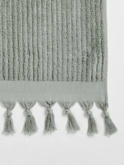Paros Rib Bath Sheet - Sage 17 Paros Rib Bath Sheet - Sage -Household Items Discount paros rib hand towel sage 2 detail 1