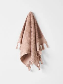 Paros Rib Hand Towel - Shell