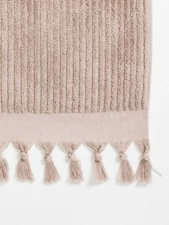 Paros Rib Hand Towel - Shell -Household Items Discount paros rib hand towel shell 2 detail 1