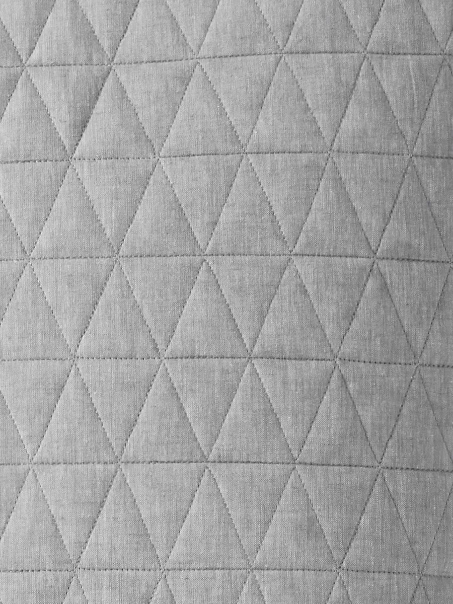 Chambray Quilted Quilt Cover - Dove 4 Chambray Quilted Quilt Cover - Dove - Image 2