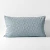 Chambray Quilted Standard Pillowcase - Bluestone 2 Chambray Quilted Standard Pillowcase - Bluestone -Household Items Discount quilted chambray pillowcase bluestone